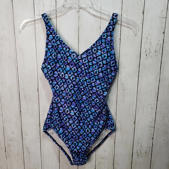 Speedo Other - Speedo Geo Print One Piece Swimsuit Size 14